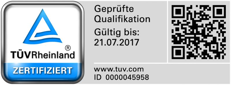 Fritz Lucke Zertifikat Zertifiziert TUeV Rheinland Schimmelpilz Fachberater Projektleiter fuer die Sanierung Sachkundenachweis